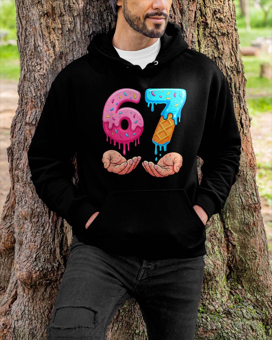 ICE CREAM 6 7 - UNISEX MEME T-SHIRT - TOBY00