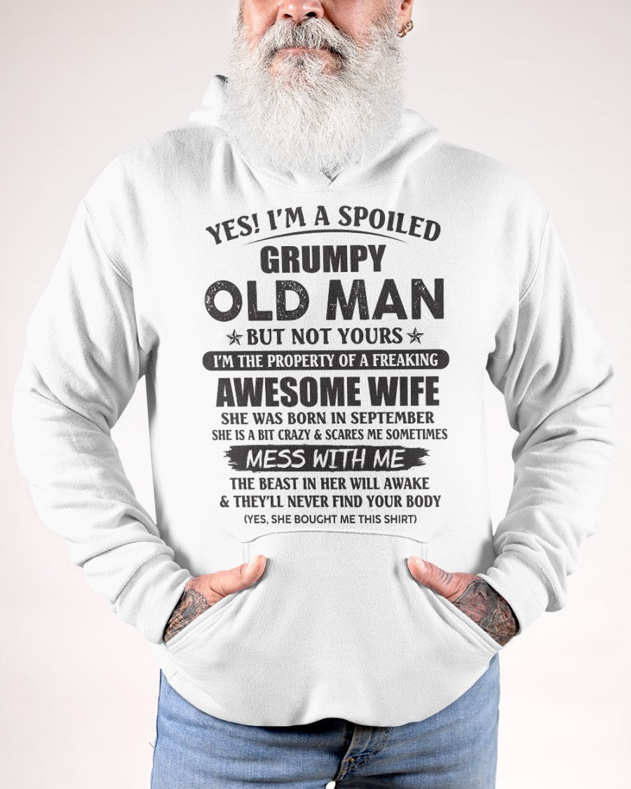 Awesome wife September - Perfect gift for husband from wife - TOBY09 (SKU96-68-09)