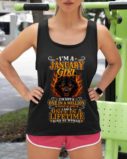 JANUARY – "I AM A ONCE IN A LIFETIME KIND OF WOMAN" – YELLOW VERSION – T – SHIRT FOR WOMEN – TIEN01 (SKU2607-327-01)