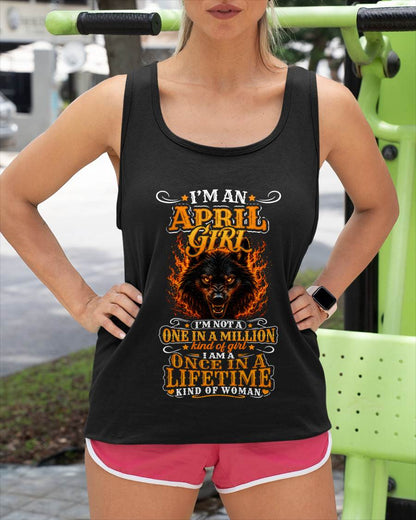 APRIL – "I AM A ONCE IN A LIFETIME KIND OF WOMAN" – YELLOW VERSION – T – SHIRT FOR WOMEN – TIEN04 (SKU2607-327-04)