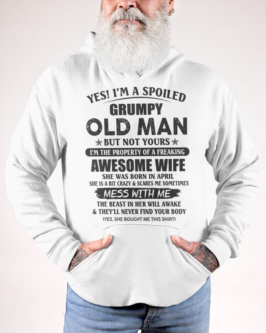 Awesome wife April - Perfect gift for your husband from wife - TOBY04 (SKU96-68-04)