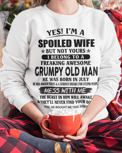Grumpy Old Man July – Perfect gift for wife From Husband – TOBY07 (SKU08-63-07)