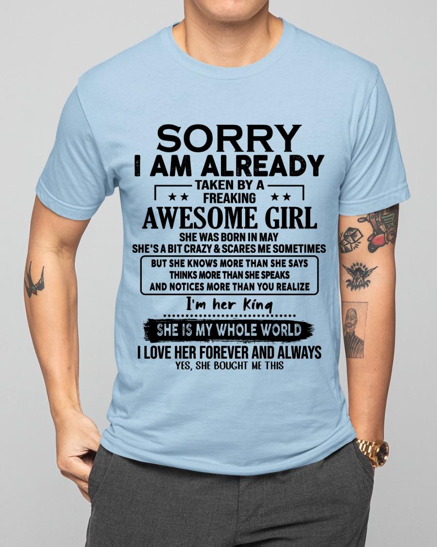 May - Awesome Girl born in May - Special gift for your boyfriend - From Wife TOBY05 (SKU.AT16)