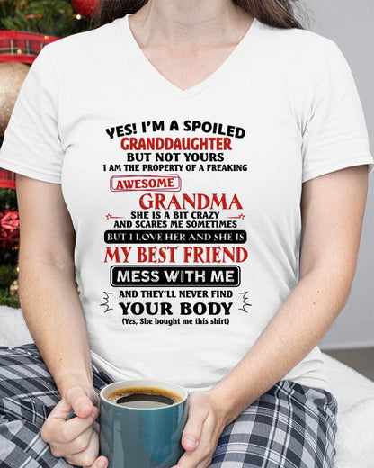 "YES! I'M A SPOILED GRANDDAUGHTER" – GIFT FROM GRANDMA TO GRANDDAUGHTER – TOBY00 (SKU2607-295-00)