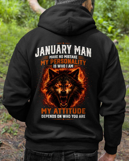 ANIMAL SPIRIT WOLF SHIRT - JANUARY MAN MAKE NO MISTAKE - toby01 (SKU2608-109-01)