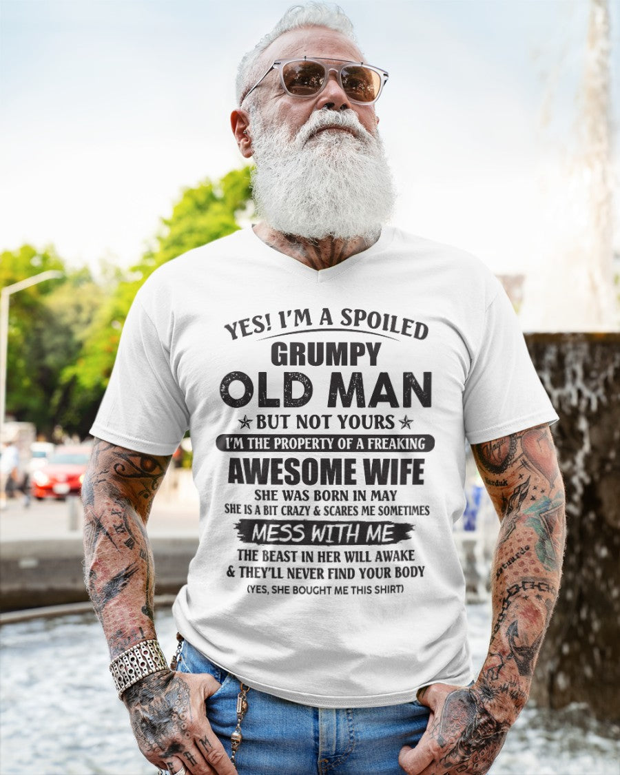 Awesome wife May - Perfect gift for husband from wife - TOBY05 (SKU96-68-05)