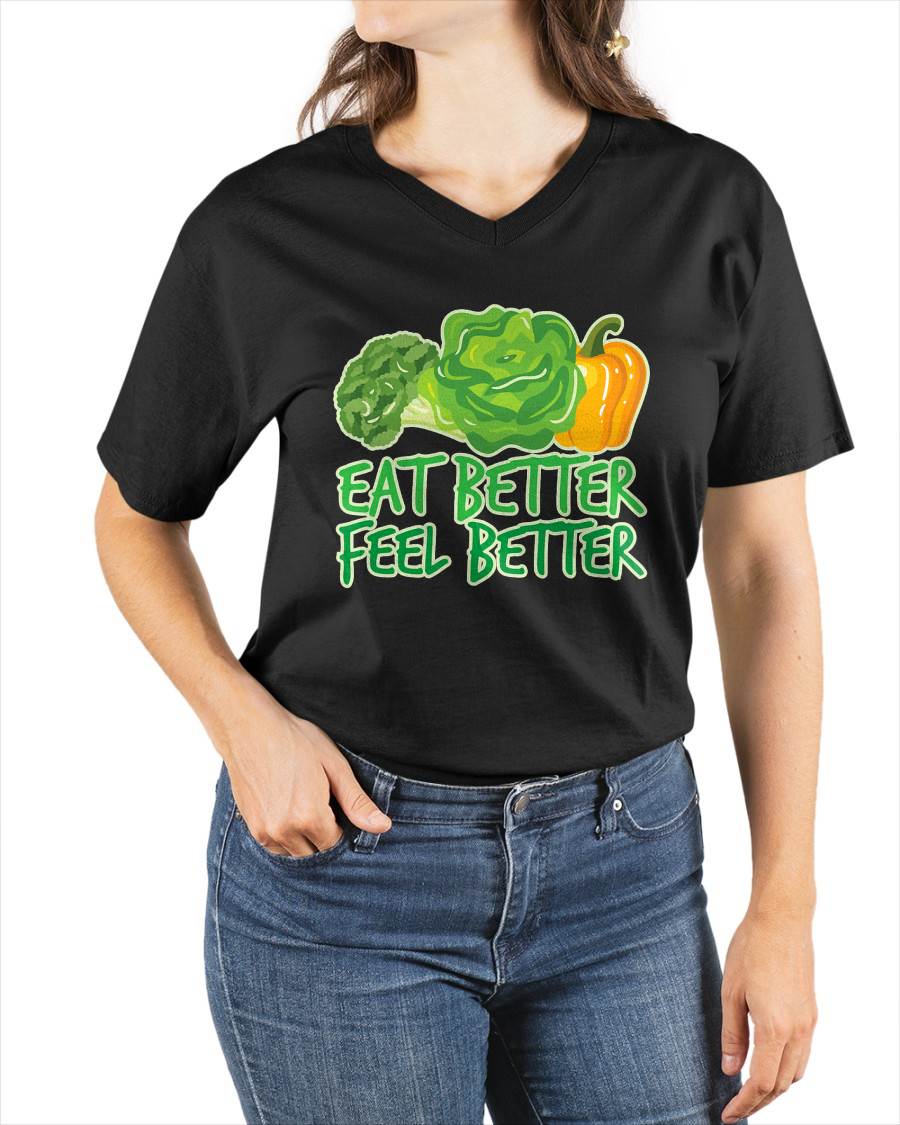 EAT BETTER FEEL BETTER - SHIRTS FOR WOMEN - TOBY00 (SKU4837-04)