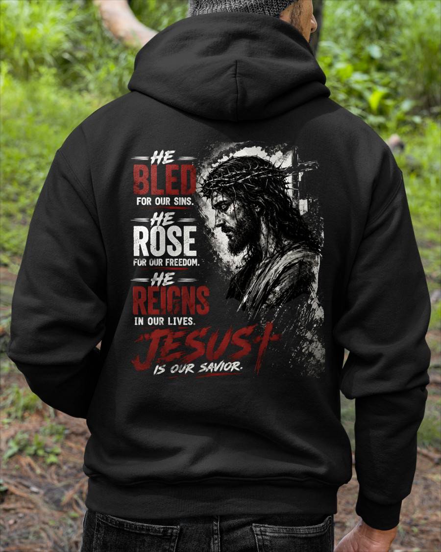HE BLED FOR OUR SINS- SHIRTS FOR MEN - TOBY00 (SKU2608-20)