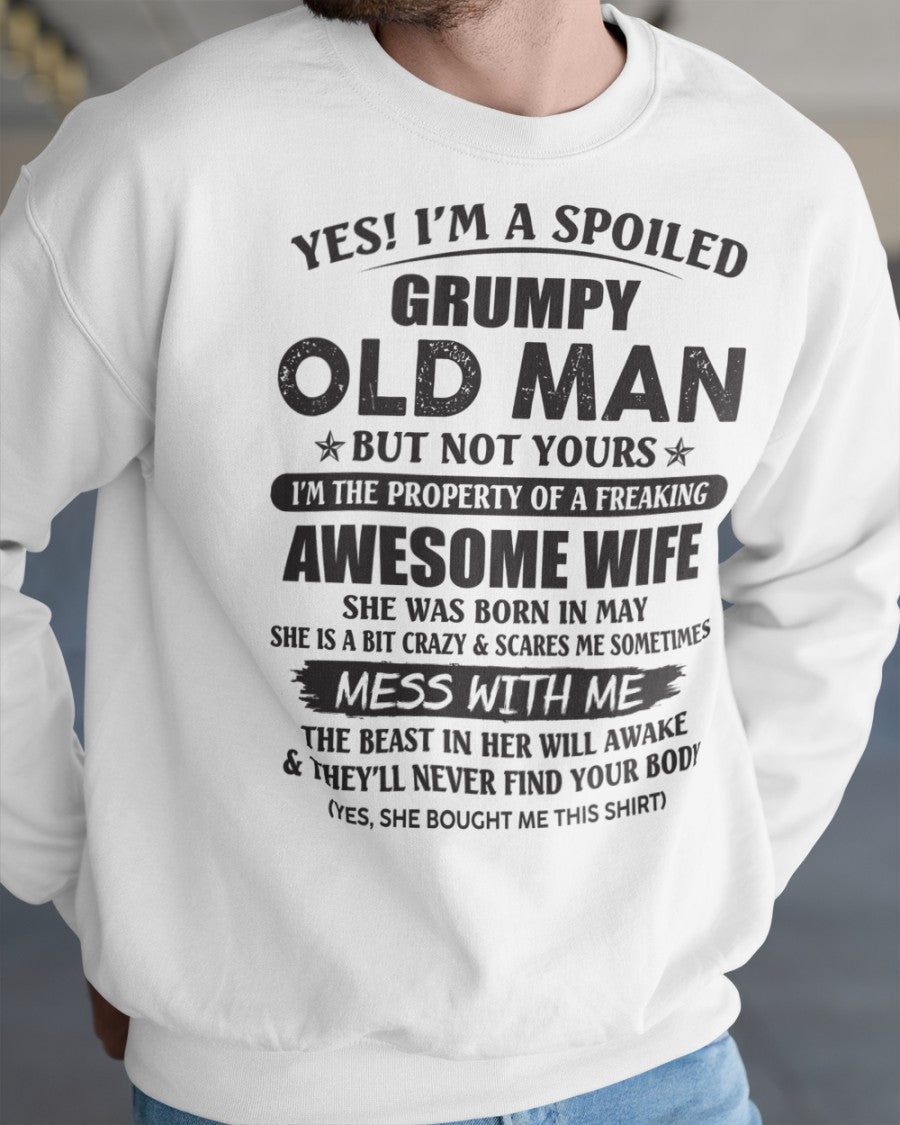 Awesome wife May - Perfect gift for husband from wife - TOBY05 (SKU96-68-05)
