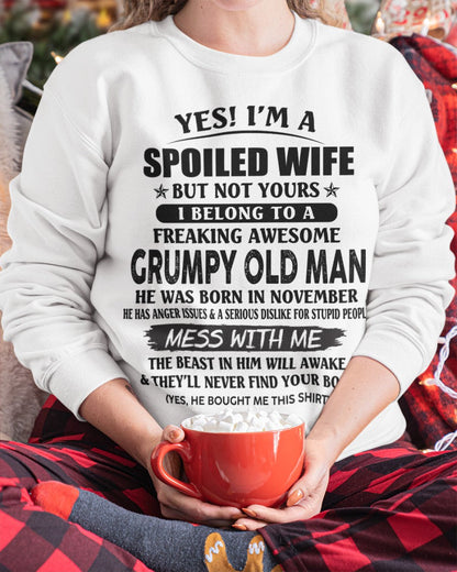Grumpy Old Man November – Perfect gift for your wife From Husband – TOBY11 (SKU08-63-11)