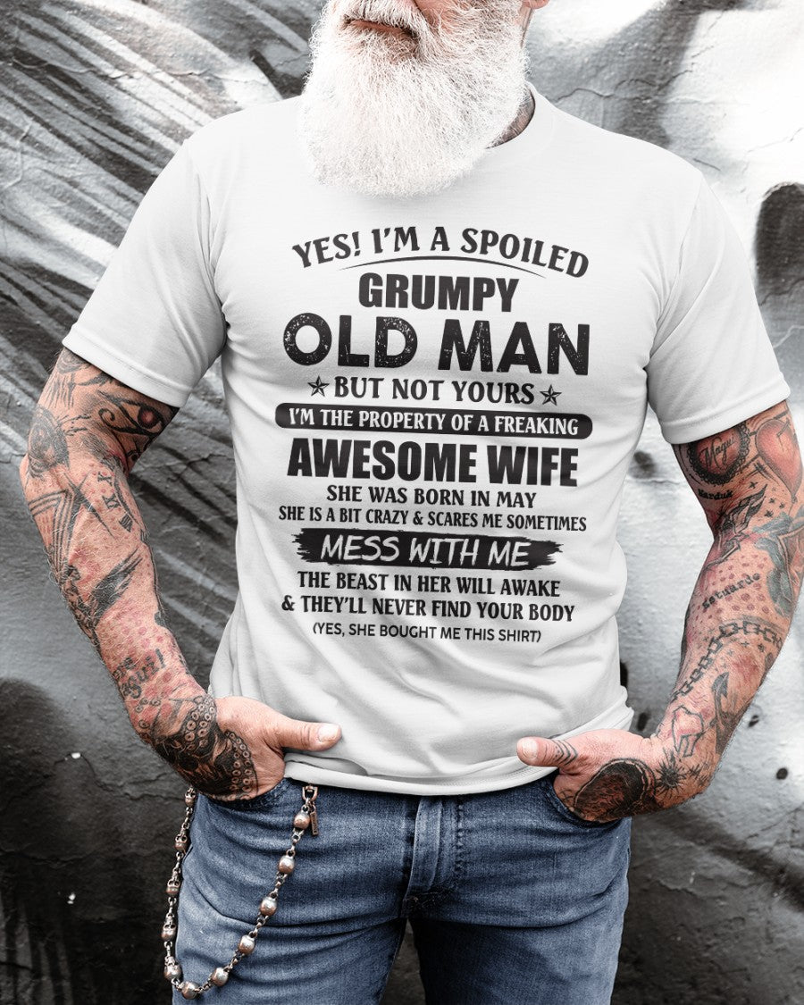 Awesome wife May - Perfect gift for husband from wife - TOBY05 (SKU96-68-05)