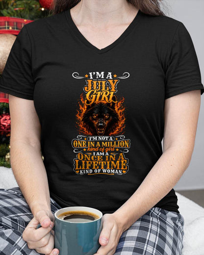 JULY – "I AM A ONCE IN A LIFETIME KIND OF WOMAN" – YELLOW VERSION – T – SHIRT FOR WOMEN – TIEN07 (SKU2607-327-07)
