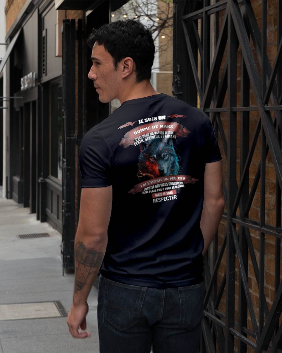 MARS - JE SAIS RESPECTER – T-SHIRT D’ANNIVERSAIRE POUR HOMME - frTOBY03 (SKU12-266-03)