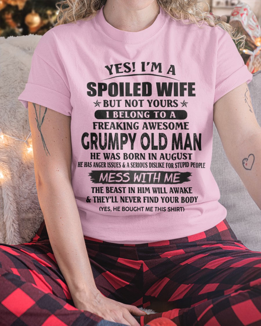 Grumpy Old Man August – Perfect gift for wife From Husband – TOBY08 (SKU08-63-08)