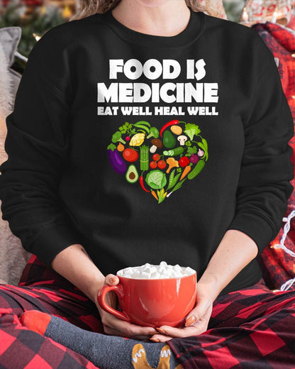 EAT MEDICINE EAT WELL HEAL WELL - SHIRTS FOR WOMEN - TOBY00 (SKU4837-05)