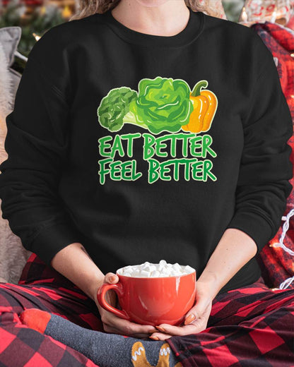 EAT BETTER FEEL BETTER - SHIRTS FOR WOMEN - TOBY00 (SKU4837-04)
