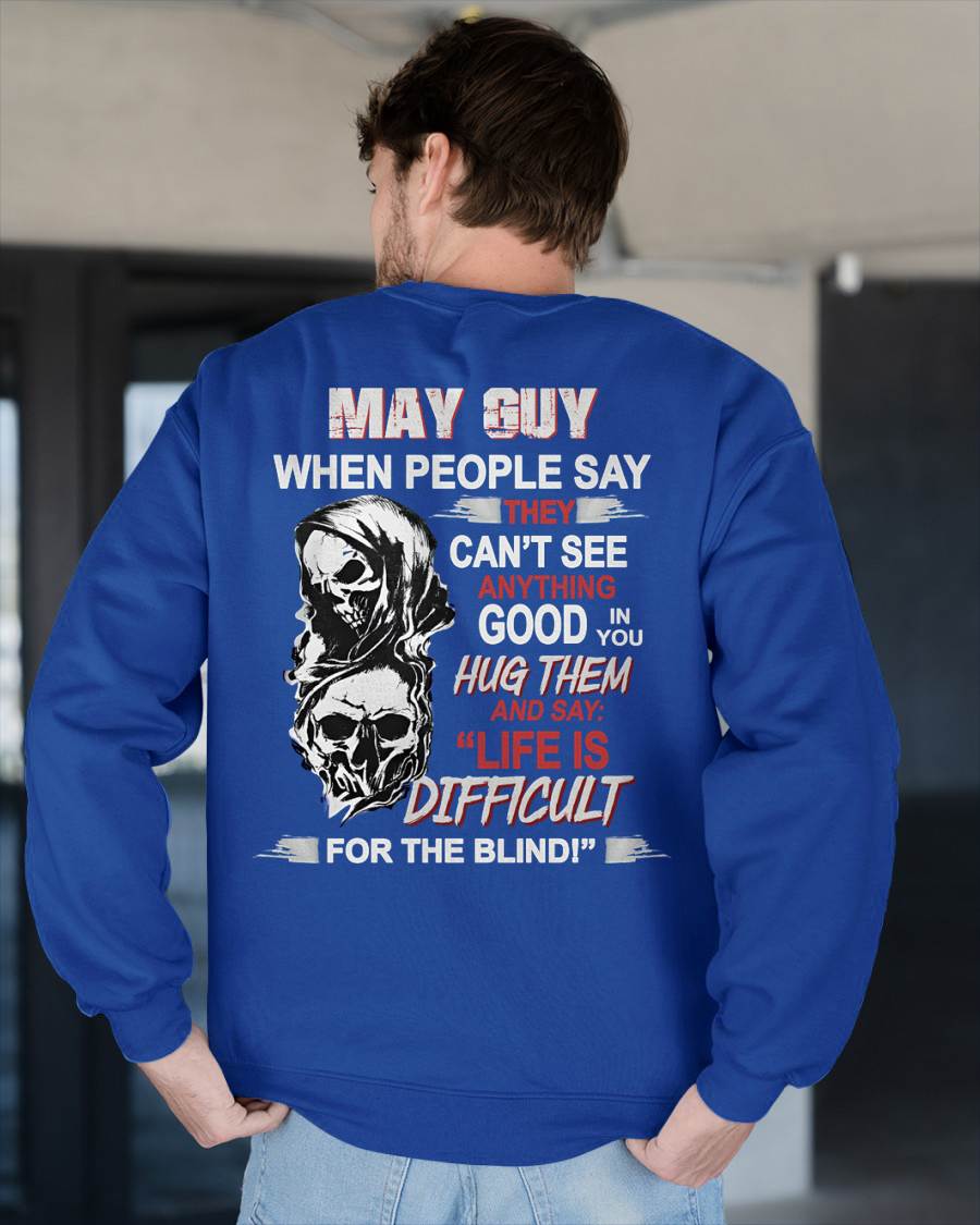 MAY - HUG THEM AND SAY... - BIRTHDAY T-SHIRT FOR MEN - TOBY05 (SKU12-253-05)