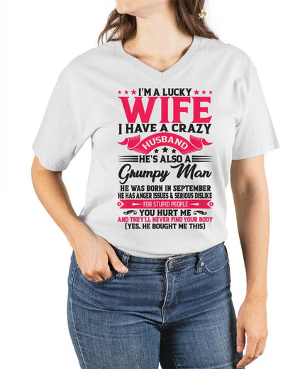 SEPTEMBER - TO MY WIFE - I'M A LUCKY WIFE - GIFT FROM HUSBAND - TOBY09 (SKU10-136-09)