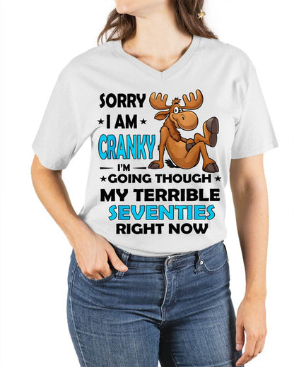 SORRY I AM CRANKY - BIRTHDAY SHIRT FOR WOMEN - TOBY00 (SKU12-249)