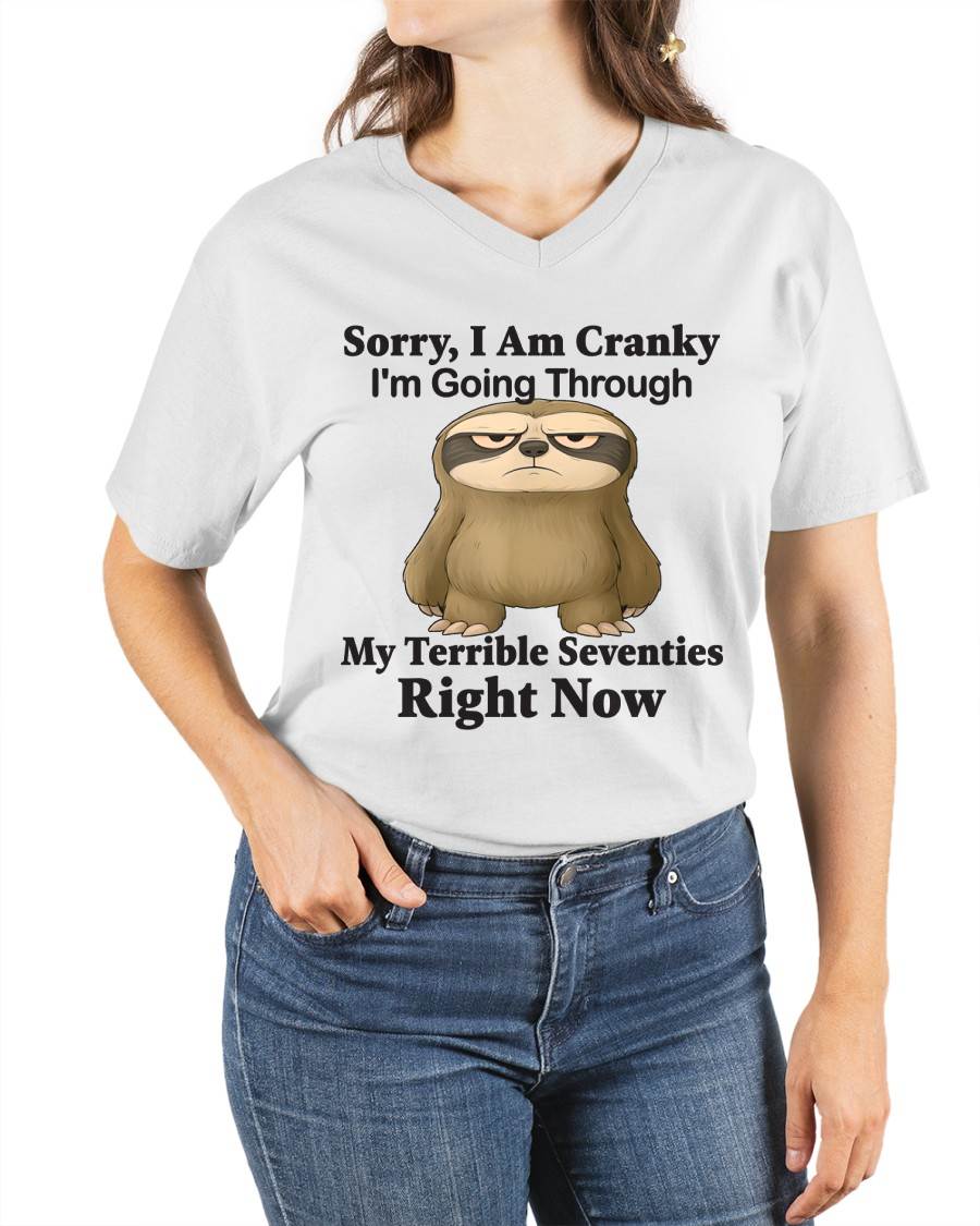 SORRY I AM CRANKY - BIRTHDAY SHIRT FOR WOMEN - TOBY00 (SKU12-226)