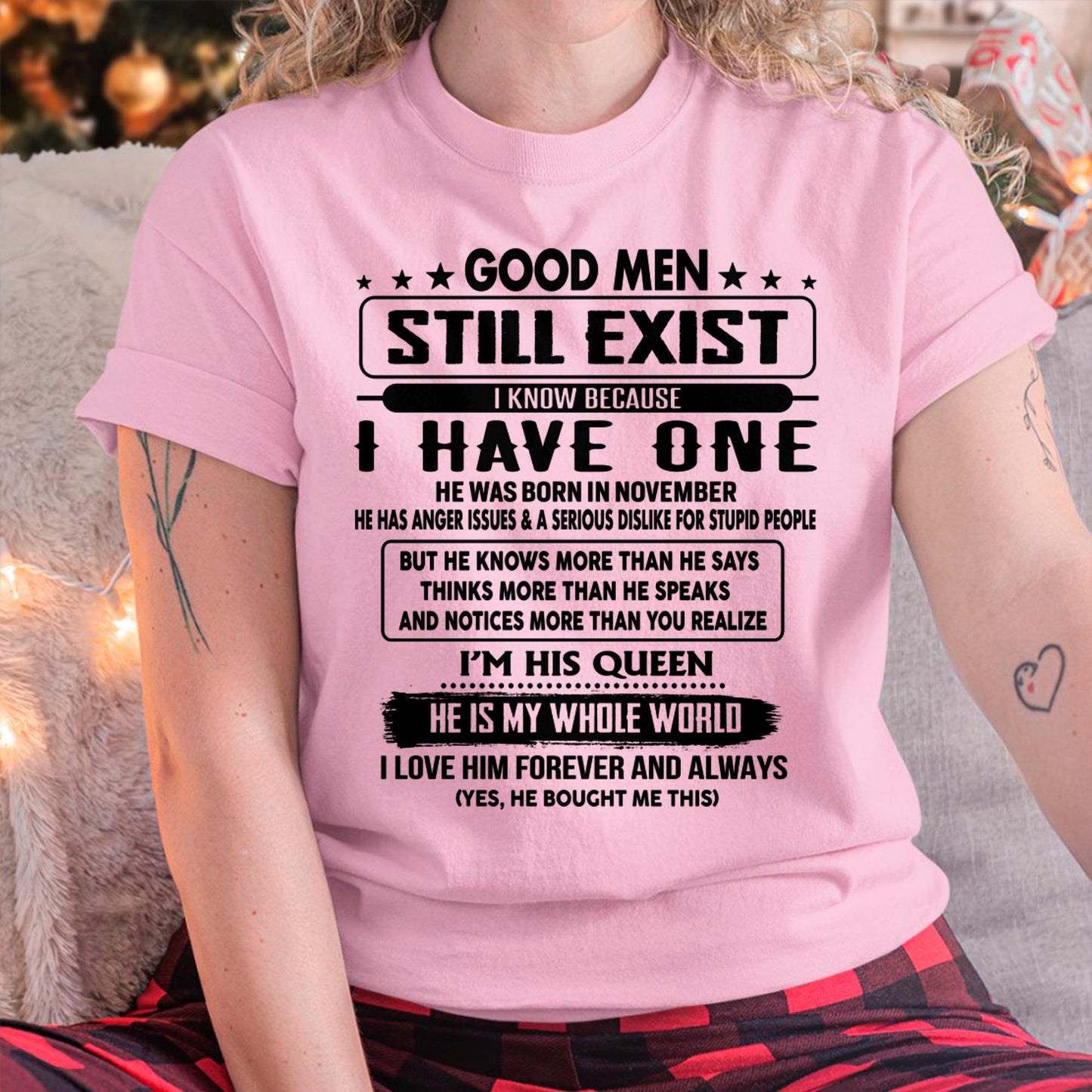 November - Good men Still Exist - gift for your girlfriend, wife from Husband - TOBY11 (SKU-GM-11)