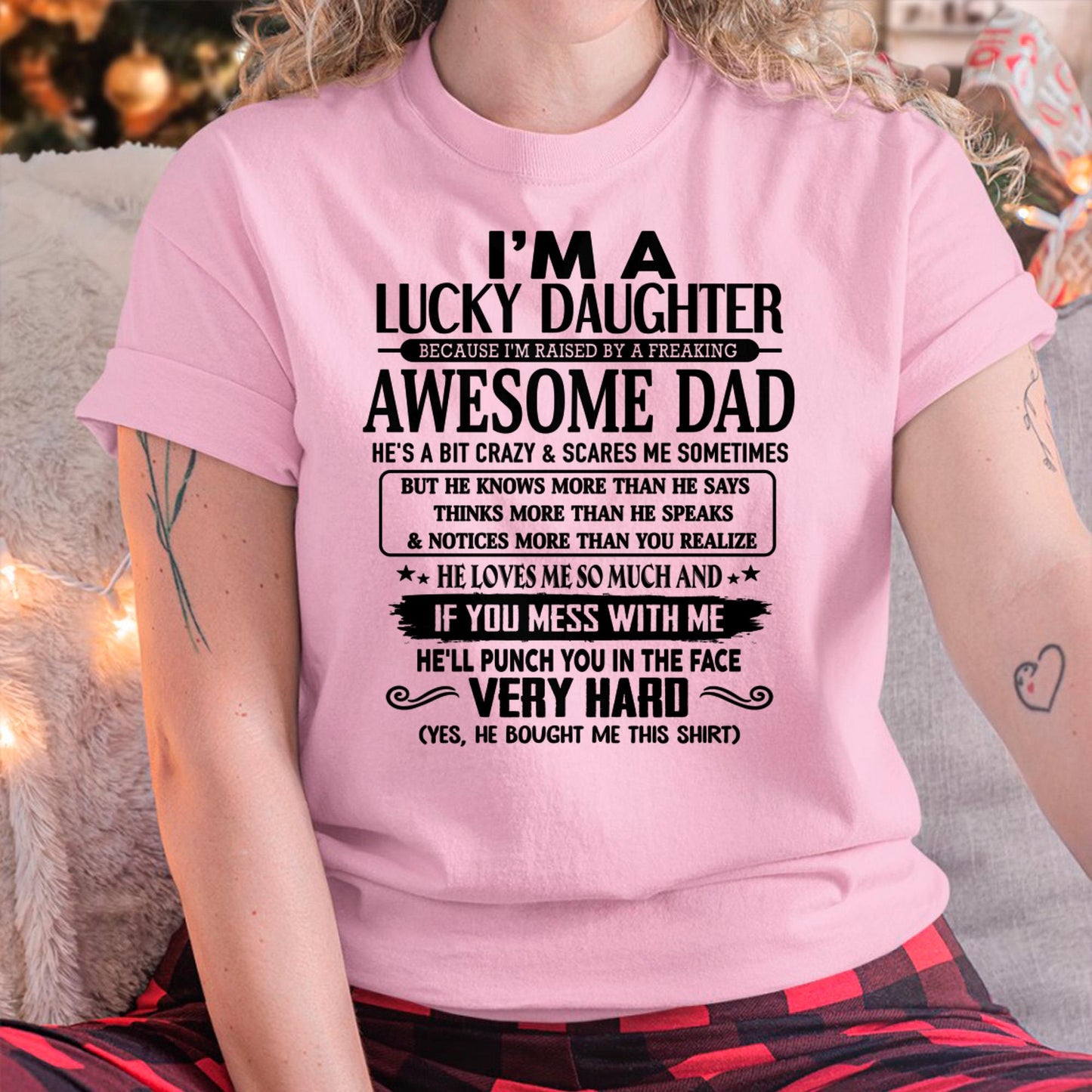 I'm Lucky Daughter - Gift for Daughter from Dad - TOBY00 (SKU-TLUCKYDD-00)