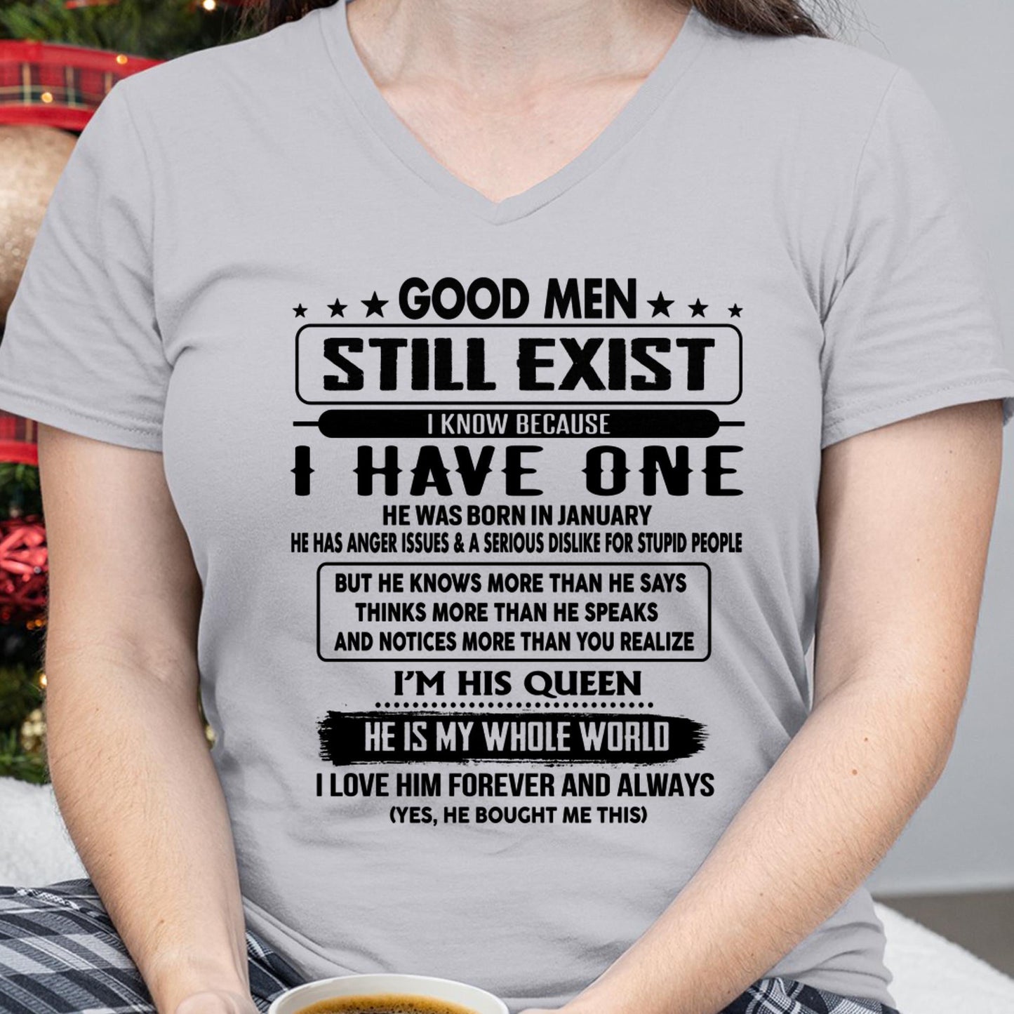 January - Good men Still Exist - gift for your girlfriend, wife from Husband - TOBY01 (SKU-GM-01)